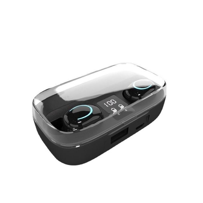 X10 Wireless Bluetooth Headphones Private Model with 5.3 Digital Display – BLACK