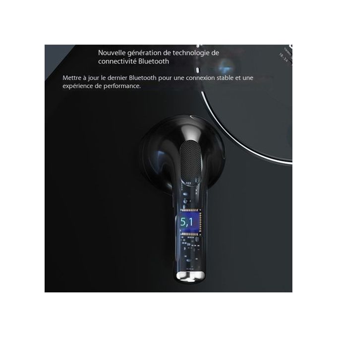 Wireless Bluetooth Earbuds with Touch Control and Built-in Microphone