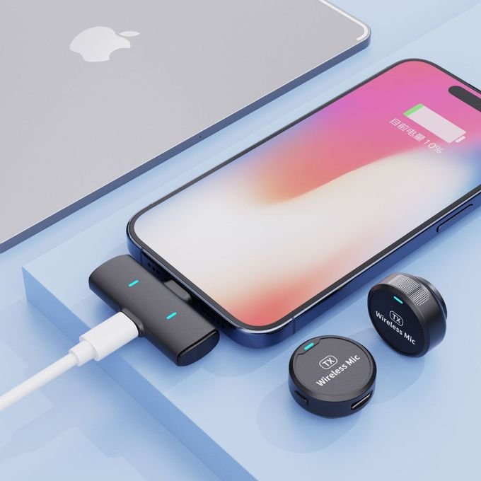 Buy TiLECC Magnetic Wireless Lavalier Microphone Suitable For IPhone IPad Laptop Android in Kumasi