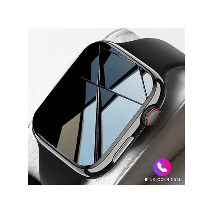 Smartwatch with Full Touch Screen and Bluetooth Calling - Compatible with Android and iOS - Black