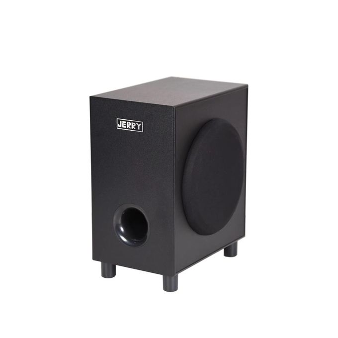 Jerry Power Home Theater Sound System Soundbar with Wireless Subwoofer, Featuring HDMI ARC, USB, FM, Optical, and 8 Bass Horns – Black