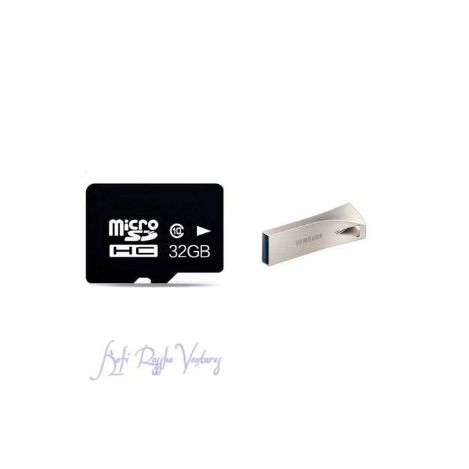 Micro SD Memory Card – 32GB – Black + Free Flashdrive 32GB — product view 3