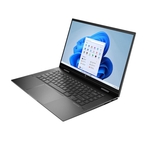 HP Envy X360 R5 7530U Laptop – 8GB DDR4 RAM, 256GB SSD, 15.6-Inch Touchscreen, Black with Complimentary Eldo Pro Laptop Bag, Wireless Mouse, and Mouse Pad