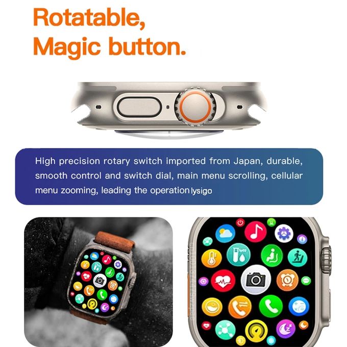 Timack Ultra 8 Smartwatch with Door Access Unlock Feature