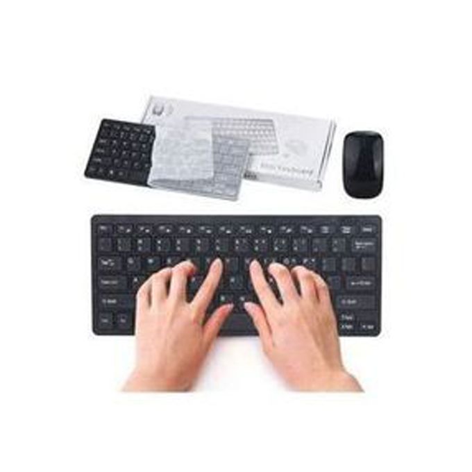 Black Wireless Keyboard and Mouse Set — product view 2