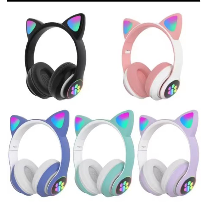 Cat P47 Cute Bluetooth Wireless Headphones with Flashlight — product view 3