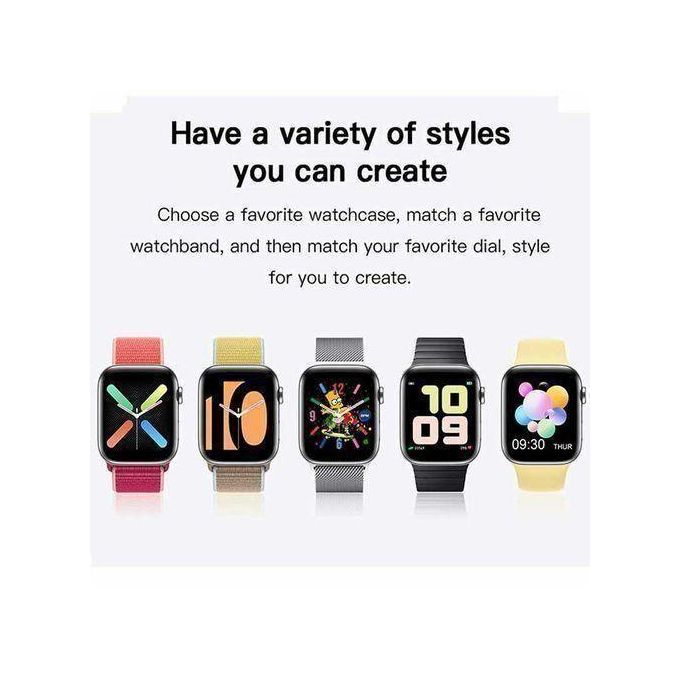 Smartwatch with Full Touch Screen and Bluetooth Calling – Compatible with Android and iOS – Black