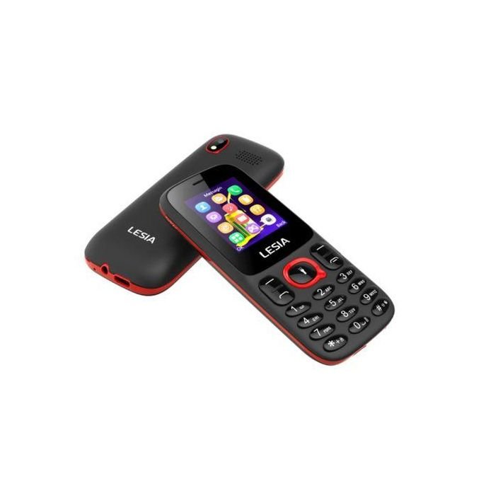 LESIA PRIME MINI Mobile Phone 800mAh 1.77″ – Red and Black in kumasi — product view 3