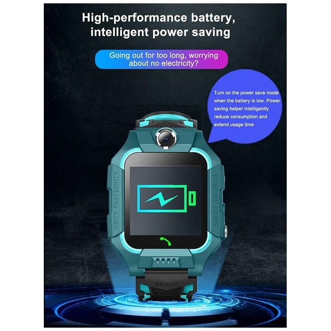Red Q19 Kids Smart Watch Bracelet with LBS Location Tracking, SOS Feature, Camera, Phone, and Voice Chat — product view 2