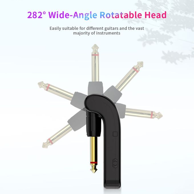 Rechargeable Wireless Guitar Transmitter and Receiver Set – 2.4G