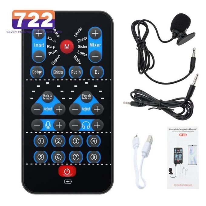 Mini M10 Portable Live Voice Changer for PC and Phone - Male to Female/Female to Male Voice Modification Device