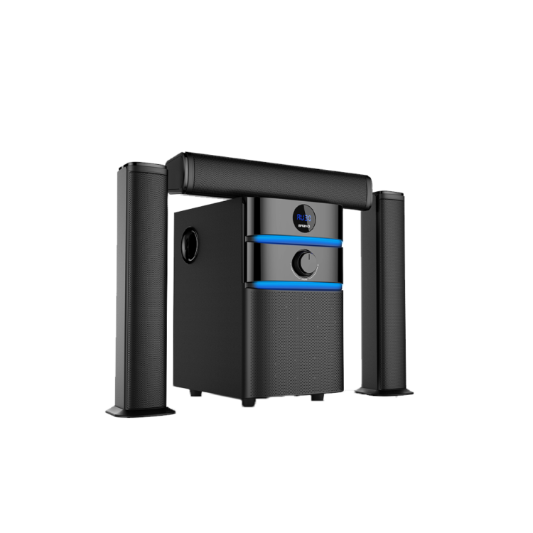 Asano 300W P.M.P.O Bluetooth 5.1 Channel Home Theater Speaker System with Extra Bass Subwoofer | Surround Sound, LED Display, FM Radio, USB Drive, MP3, SD Card, Remote Control…