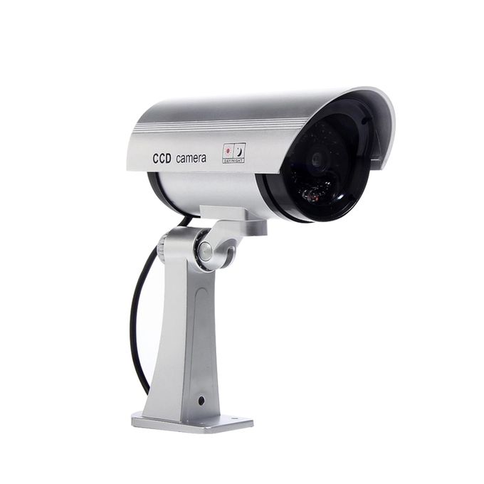 Waterproof Dummy Fake CCTV Camera – Buy One, Get One Free – Grey