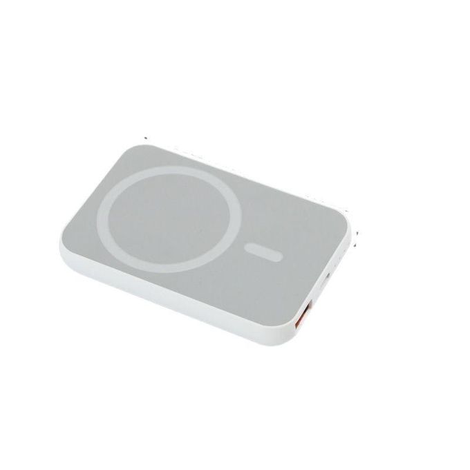White Magnetic Wireless Power Bank Charger