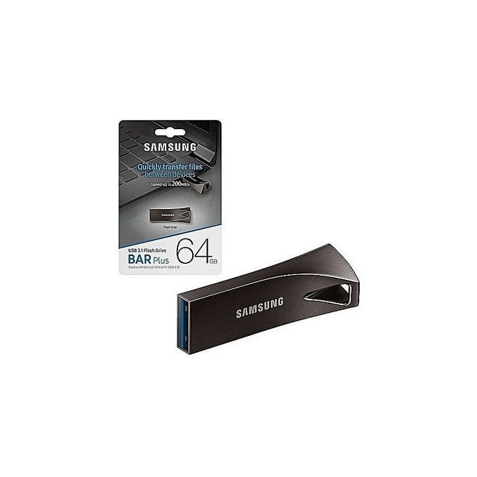 Samsung 64GB USB Flash Drive – Silver with Complimentary Black Bluetooth Speaker in kumasi