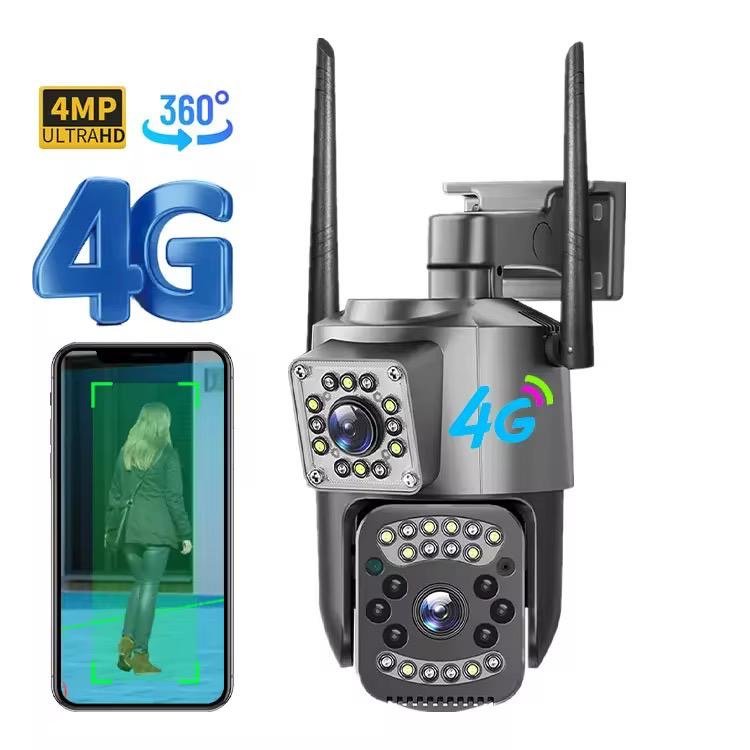 Buy Security camera with 2 cameras/ 360 /WiFi/Sim4G/ solar panel/ chargeable in Kumasi