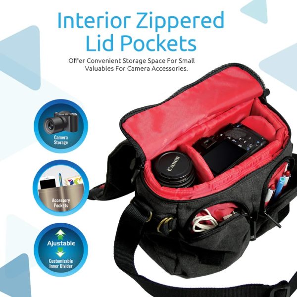 Modern DSLR Camera Bag with Flexible Storage Options