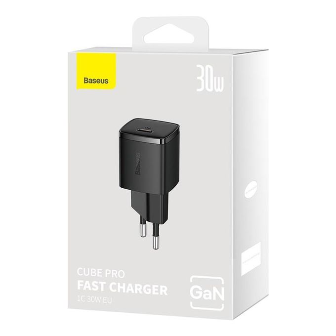 Baseus Cube Pro 30W Fast Charger 1C – Black (EU Version)