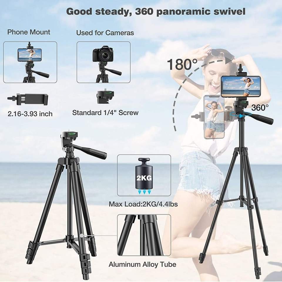 Buy DSLR Flexible Tripod Extendable Travel Lightweight Stand Remote Control For Mobile Cell Phone Mount Camera Gopro Live Youtube in Kumasi — product view 3