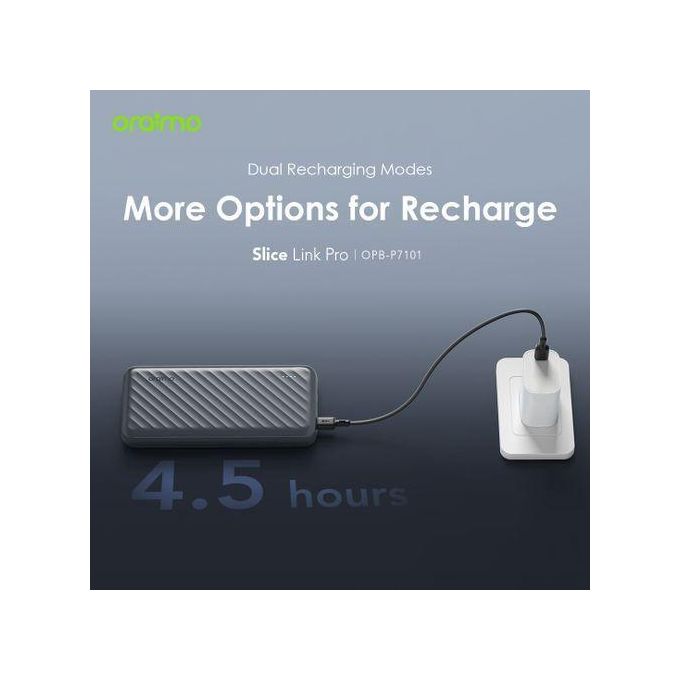 Oraimo Slice Link Pro 10000mAh Power Bank with 22.5W Output