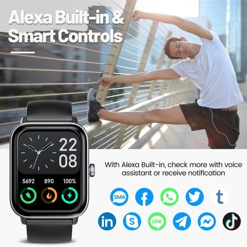 Buy Hikers Watch 1.8” Waterproof Health Monitor Smart Watch – Black in Kumasi