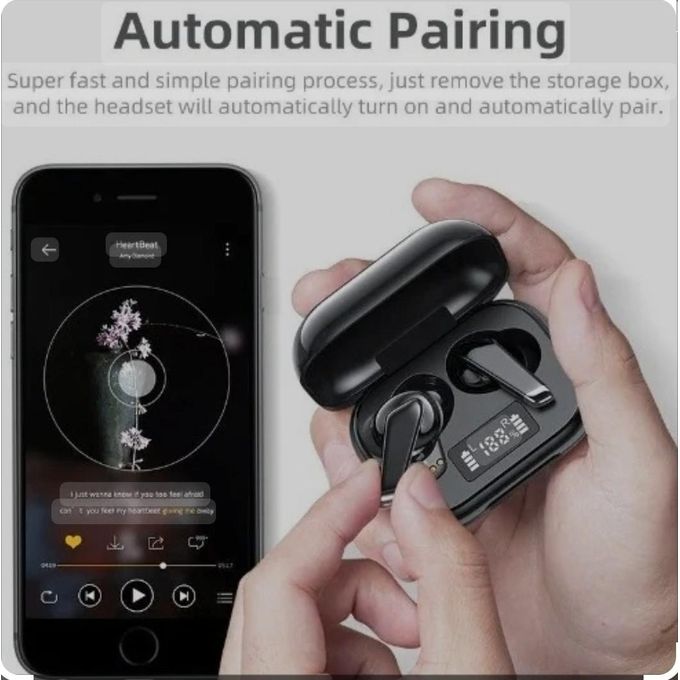 Wireless Bluetooth Earbuds MGS20 – BLACK