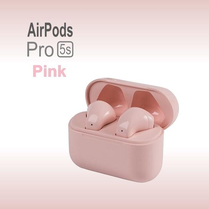 Pro5s Pink Wireless Bluetooth Stereo Sports Earbuds