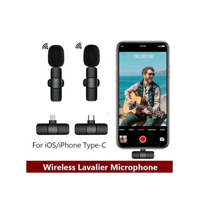 K9 Pro Wireless Microphone – Black