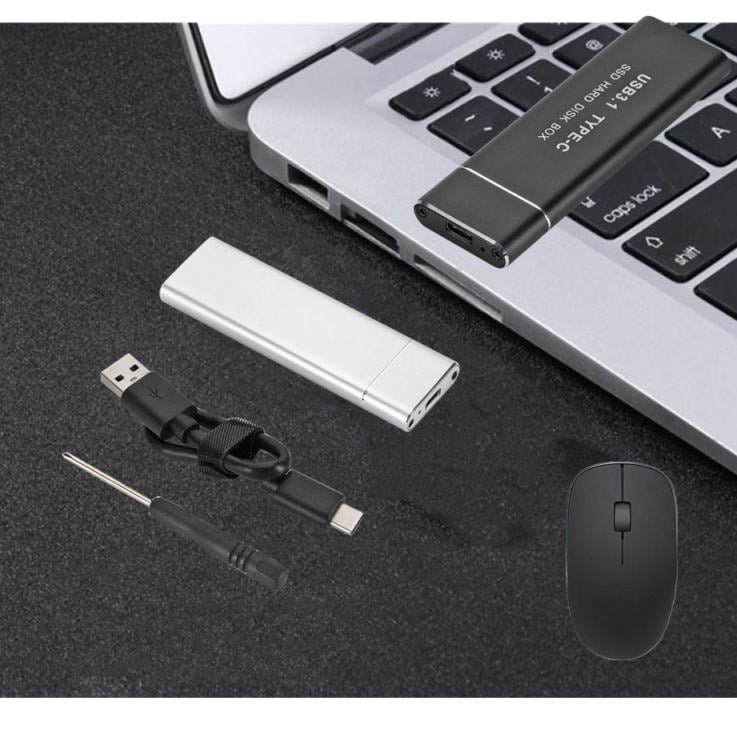 Buy USB 3.1 Type-C to M.2 NGFF SSD Mobile Hard Drive Disk Box 6Gbps External Enclosure Case for m2 SATA SSD USB 3.1 in Kumasi — product view 4