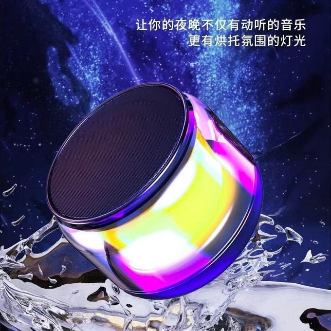 Black S500 Portable Bluetooth Speaker with Sci-Fi Inspired Cool Lighting — product view 2