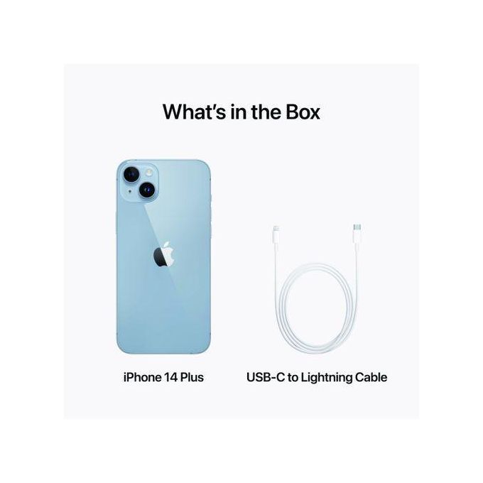 Apple iPhone 14 – 6.1″ Super Retina XDR Display – 128GB Storage – 6GB RAM – Blue – Dual 12MP Cameras – 5G Connectivity – Includes Free Accessories