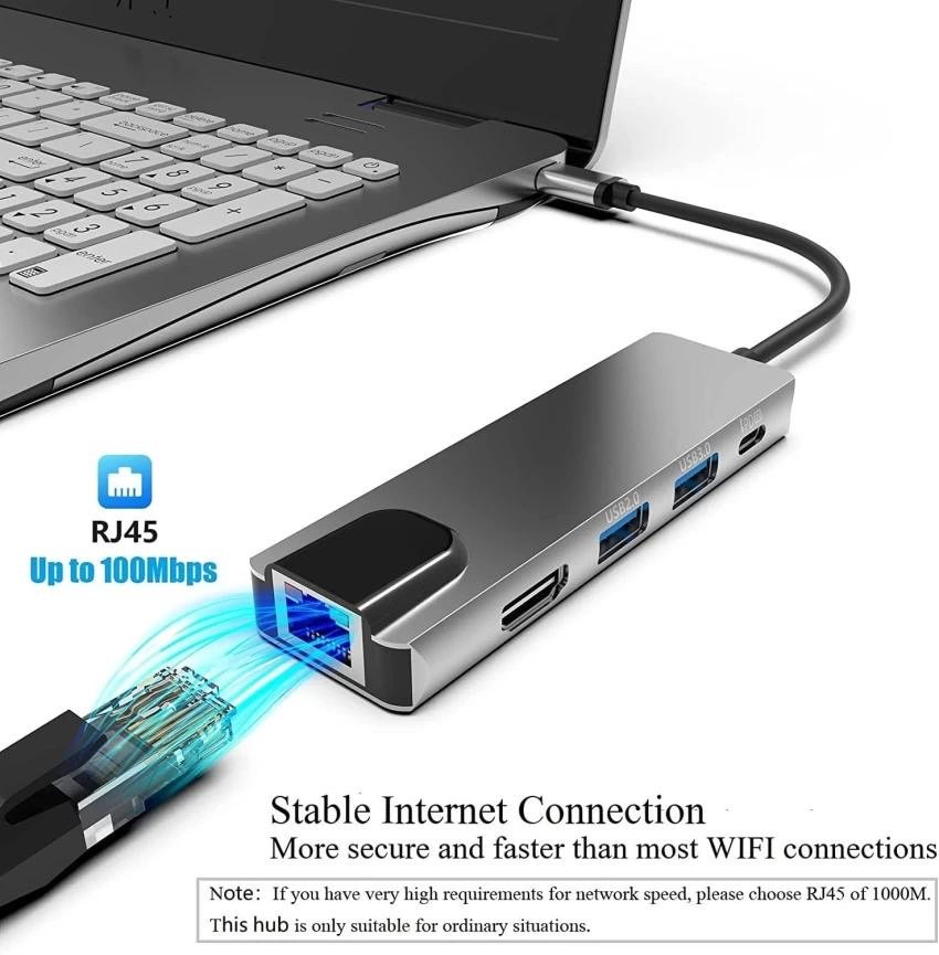 Buy USB C Hub RJ45 Ethernet HDTV VGA Type C USB 3.0 2.0 SD TF Card Reader Dock for MacBook iPad Samsung S20 Dex Switch PS5 in Kumasi