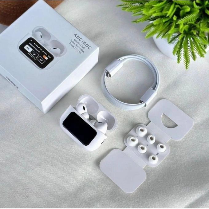 Wireless Bluetooth A9PRO In-Ear Smart Headphones with Screen, Featuring Active Noise Cancellation (ANC), Environmental Noise Cancellation (ENC) for Calls, and Bluetooth 5.4 in...