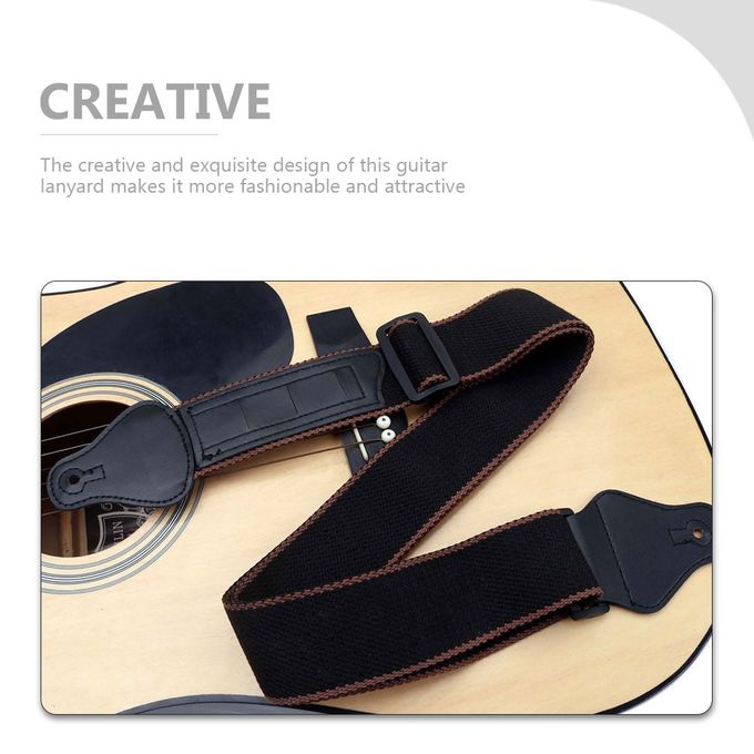 Adjustable Polyester Straps for Electric Guitars, Acoustic Folk Guitars, and Bass Guitars – Guitar Accessories — product view 2