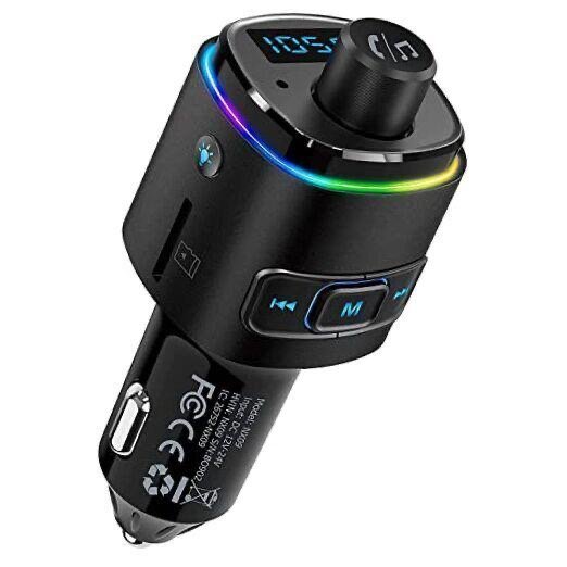 Buy Fm Bluetooth 5.0 Car Charge Dual Usb Porttype-C Charge Handsfree Call Wireless Aux Audio Modulator Mp3 Player in Kumasi