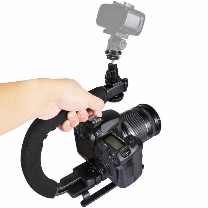 Black Camera and Video Stabilizer