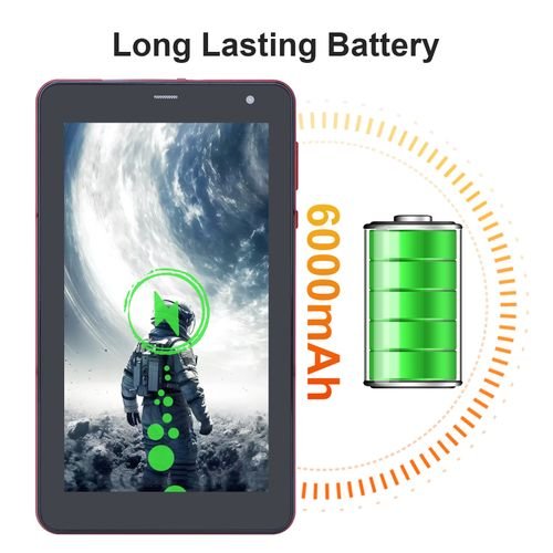 Buy C Idea Android 12 Tablet 7″ Tablet With 6GB RAM 128GB ROM Sim 6000mAh Battery Red in Kumasi