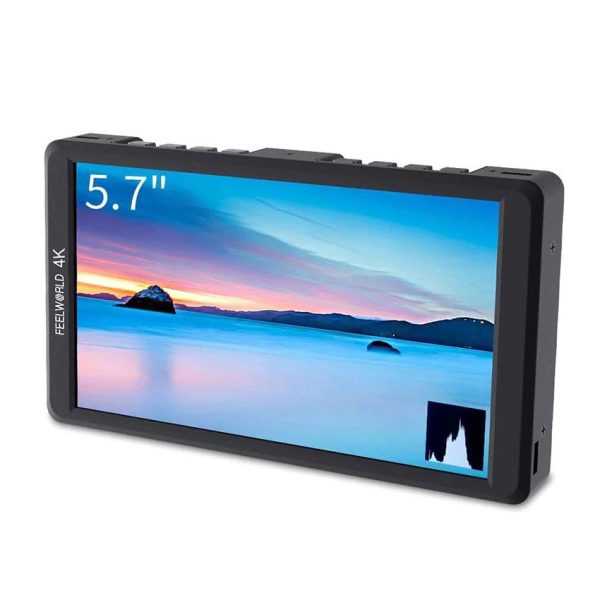 F570 Feelworld 5.7-Inch 4K Portable On-Camera Monitor – Lightweight and Perfect for Stabilizers