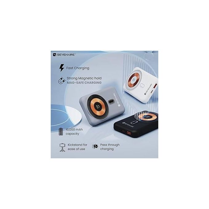 Compact Wireless Power Bank – Black
