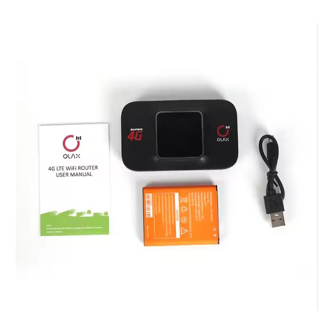 OLAX 4G LTE High-Speed Mobile WiFi Hotspot – Supports Speeds Up to 300 Mbps – 3000mAh Rechargeable Battery (Type-C)