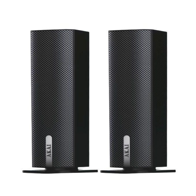 Black Akai Home Theater System