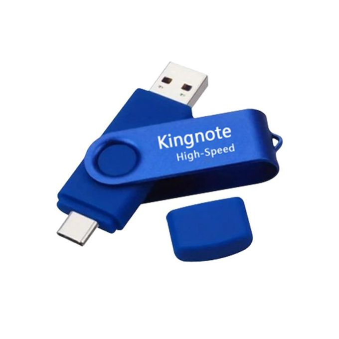 Kingnote 64GB High-Speed USB 3.0 Metal Flash Drive with OTG and Micro USB Type-C