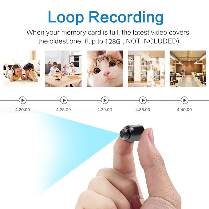 Compact Wi-Fi 1080p Surveillance Camera