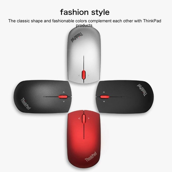 Lenovo ThinkPad Wireless Frosted Mouse in Black with Office Blue-ray