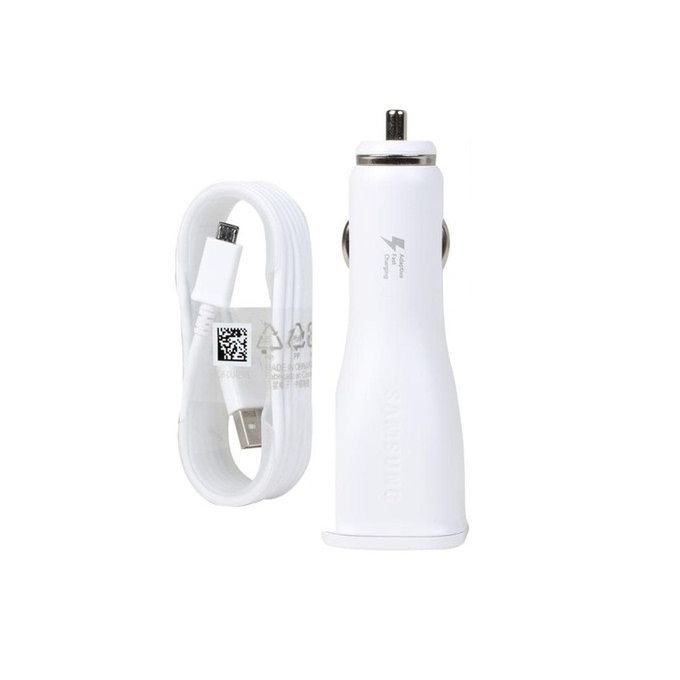 White Fast Charger for Car – Micro USB – 100-240V in kumasi — product view 2