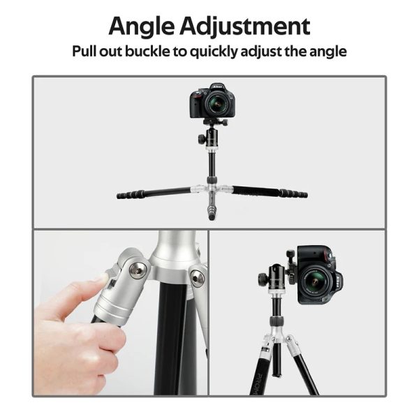 Promate High-Quality Anodized Aluminum Travel Tripod