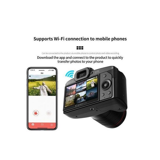 4K HD Digital Camera with Night Vision and WIFI – Standard Version (Memory Card Not Included) in kumasi