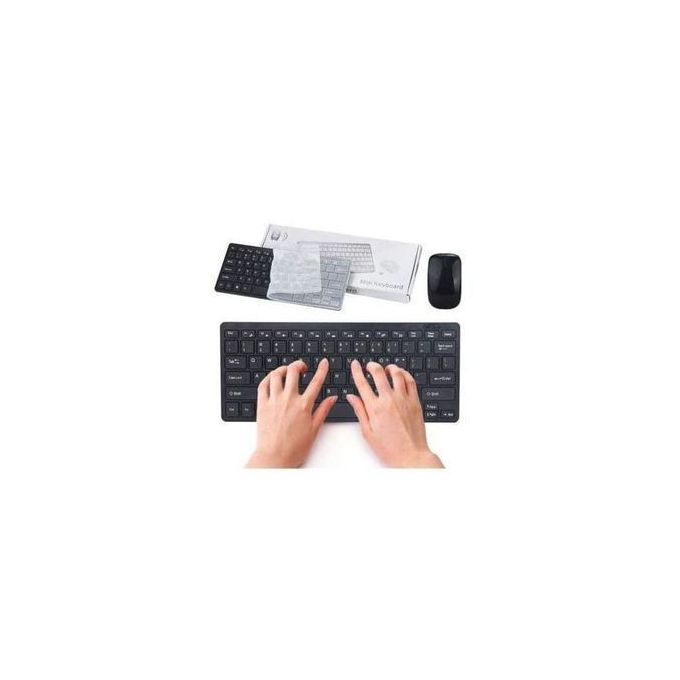 Compact Wireless Keyboard and Mouse Set – Black in Kumasi