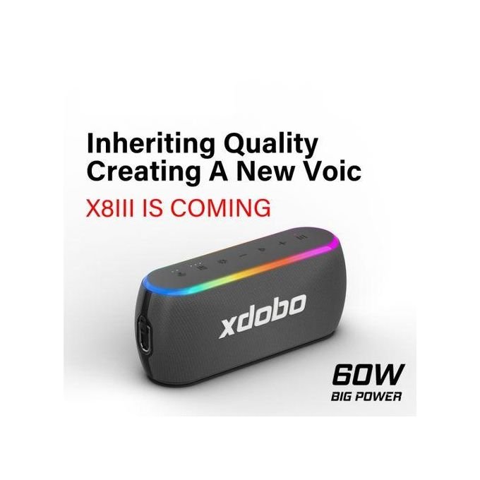 Xdobo X8 III Bluetooth 5.3 IPX7 Waterproof Wireless Speaker with RGB Lighting in kumasi