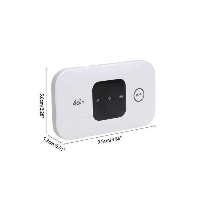 2100mAh 4G LTE MIFI Wireless Router Mobile Hotspot with SIM Card Slot – Portable WiFi Up to 150Mbps for Outdoor, Home, Office, and Travel Use